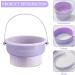 YHSKJCD 3 in 1 Makeup Brush Cleaner Set | Cleaning Disc Silicone bowl Brush Drying Holder | Cosmetic Brush Washing Tool for Makeup Brush Sponge Powder Puff (Purple) - Buy Online on GoSupps.com
