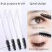 50 Pcs Disposable Mascara Wands Crystal Eyebrow Spoolies Brush for Eyelash Extensions Black Lash Brushes with Container - Buy Online on GoSupps.com
