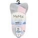 MeMoi Diabetic Half Cushion Quarter Socks - 2 Pairs Pink/White Size 9-11 | Comfortable & Supportive International Shipping - Buy Online on GoSupps.com
