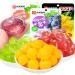 Fruit flavored peeled soft candy fruit juice fudge mixed mango grape assorted fruit flavor chewing candy sweets desserts Happy New Year Candies casual snacks gift pac (Green Grape flavor 5bag) Green Grape flavor 5bag