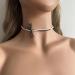 Oralgo Double-Layer Pearl Necklace - French Style Loop Fan Trailer Collarbone Chain for Women & Girls | Chic Gray Design - Buy Online on GoSupps.com