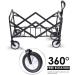 Folding Garden Wagon Cart Outdoor Park Collapsible Utility Wagon Picnic Camping Cart for Outdoor/Festivals/Camping G:yellow - Buy Online on GoSupps.com