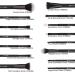 Ducare 15-Piece Professional Makeup Brush Set | Premium Synthetic Kabuki & Foundation Brushes | Black Cosmetic Brushes for Flawless Application - Buy Online on GoSupps.com