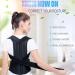 XS-5XL Plus Size Posture Corrector Back Brace | Upper & Lower Back Support for Women Men & Teens | Scoliosis & Hunchback Correction | Adjustable Shoulder Straightener in Black - Buy Online on GoSupps.com