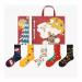 Christmas New Year Men Women Cotton Socks Comfortable and Breathable Embroidery Sports Socks (Color : Red-1 Size : 36-43) 36-43 Red-1