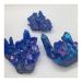 Home Decor Crystal Cluster Specimen Blue Angel Aura Flower Natural Electroplating Gemstone Quartz Cluster Reiki ERTEYIN (Size : 100-150g)
