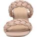 CUSHIONAIRE Onyx Braided Heel Sandal - Women's Memory Foam - Wide Widths (8.5 Nude) - Buy Online on GoSupps.com