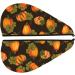 Orange Pumpkin Autumn Maple Leaves Microfiber Hair Towel - Soft Super Absorbent Quick Dry Hair Wrap for Long Curly Thick Hair - Buy Online on GoSupps.com