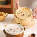 Xeodaun Cartoon Japanese Ceramic Dog Noodle Bowls with Lids Cute Animal Soup Salad Fruit Bowl Kitchen Tableware A - Buy Online on GoSupps.com