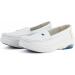 MaxMuxun Women's Non Slip Leather Nursing Shoes - Comfortable Slip-on Loafers for Restaurant Work - Blue, Size 5.5 - Buy Online on GoSupps.com
