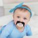 Woys Baby Schnuller - Portable Food-Grade Cute Pacifier with Fun Beard | Perfect Gift for Boys & Girls - Small Bare Binky for Teething - Buy Online on GoSupps.com