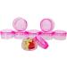 Great Foru 20pcs Transparent Pink Mini Containers & Spatulas for Cosmetics Lip Balm Nail Art - 3G/3ml Plastic Crucibles for Travel - Buy Online on GoSupps.com