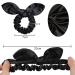 DelTeck 100% Real 25 Momme Silk Hair Scrunchies - Premium Black Silk Scrunchies for Hair Protection and Styling - Set of 3 - Buy Online on GoSupps.com