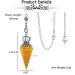 JOVIVI Citrine Crystal Pendulum for Divination and Healing - Quartz Stone Pendant for Reiki, Meditation and Witchcraft - Buy Online on GoSupps.com