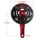 Shanmashi Andeshunk 27-Speed Mountain Bike Crankset with Hollow Integrated Chainring - Red - Buy Online on GoSupps.com