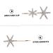 minkissy 3 Sets Star Hairpin Bobby Clips Rhinestone Barrettes for Women Bridal Hair Accessories Metal Hair Claw Clips Metal Hair Clips European Style Rhinestones Miss Female Star - Buy Online on GoSupps.com