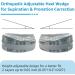 JL-Group Adjustable Heel Wedge Inserts for Over Pronation & Supination - 2 Layers Medial & Lateral Heel Insoles for Foot Alignment - Size L (Women 8-11 Men 7.5-12) - Transparent Black - Buy Online on GoSupps.com