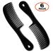 Pack of 6 Men's Hair Combs for Styling - Small Pocket Hair Combs Set for Men, Kids, Barber - Mini Mustache and Beard Combs Included - Buy Online on GoSupps.com