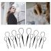 Trimming Shop Topsy Tool - 2 Pack DIY Hair Twist Accessories for Girls & Women | Black Styling Tools - Buy Online on GoSupps.com