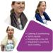 Blue Weighted Sensory Neck Wrap - Calming Proprioceptive Input for Anxiety, Stress Relief, Autism, PTSD, Aspergers - Buy Online on GoSupps.com
