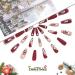 Vatocu Christmas False Nails - Long Snowflakes Glitter Press on Nails for Women and Girls (24pcs) - Buy Online on GoSupps.com