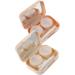Solustrie Colored Contact Lens Case - 3 Pack Cosmetic Container for Travel - Compact & Stylish 6.20x4.20x2.20cm - Buy Online on GoSupps.com