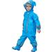 De feuilles Kids Button Rain Suit All-in-one Waterproof Puddle Suits Hooded Raincoat Jumpsuit 4-6 Years Blue - Best Children's Rain Suit - Buy Online on GoSupps.com