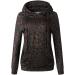 Bigfanshu Womens Tops Leopard Print O Neck Sweatshirt Long Sleeve Cute Hoodies Pullover Brown - Buy Online on GoSupps.com