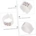 Sosoport 200 Pcs Pigeon Anklet Bird Supplies Chicken Tags Duck Charms Cuff Plastic White Chick Supplies 1.3X1.3CMx2pcs Whitex2pcs - Buy Online on GoSupps.com