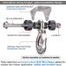 SELEWARE Stainless Steel Silent Swing Hanger for Porch Swing, Hammock, Yoga Silk - Ceiling Mount Anchor for Olympic Rings, Climbing Ropes - Buy Online on GoSupps.com