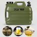 DESERT & FOX 4.8Gal PE Water Storage Carrier with Spigot - Portable Green Bucket for Camping, Hiking, Picnic, BBQ - Buy Online on GoSupps.com