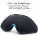 3D Sleep Mask for Men and Women with Earplugs - Night Blindfold for False Eyelash Extensions, Yoga, Travel - Grey - Buy Online on GoSupps.com