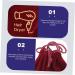 Gogogmee 4pcs storage bag bag organizer hair dryer container hair dryer drawstring bags travel portable - Buy Online on GoSupps.com