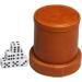 RERIVER Leatherette Dice Cup with Lid and 6 Dices - Velvet Interior, Quiet Shaking for Board Games - Brown - Buy Online on GoSupps.com