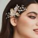 ISLHJDD Gold Wedding Hair Comb Wedding Hair Clip Pearl Hair Comb Wedding Hair Accessory Decorative Wedding Hair Comb Hair Accessories for Brides Girls - Buy Online on GoSupps.com