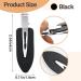2 Black No Bend Hair Clips | Duck Bill Clips for Styling | No Crease Bangs Hair Clips for Women and Girls - Buy Online on GoSupps.com
