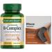 Nature s Bounty Time Released B-Complex Energy & Metabolism Support with Vitamin C & Folic Acid 250 Tablets + Bonus 1 Elbow Support
