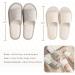 Maltose Washable House Slippers 4 Pair Set - Non Slip, Breathable Linen, Open Toe Spa Slippers for Men and Women - Reusable and Bulk Pack - 2 Beige Medium + 2 Brown Large Sizes - Buy Online on GoSupps.com