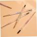 Gogogmee 5pcs Brow Pencils with Brush Brown Eyebrow Pencil Hair Double Bun Eyebrow Makeup Pencils Plastic - Buy Online on GoSupps.com