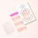 Shop 24Pcs Almond Press on Nails - Long Stiletto Faux Nails Pink Ombre Acrylic with Gold Star Designs - Cute Summer Nails for Women - Buy Online on GoSupps.com