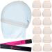 Xconstellation HD Wig Cap 12 Pcs Wig Caps For Women Transparent Wig Cap For Lace Front Wig Invisible Stocking Caps Sheer Wig Cap with Elastic Wig Band Set Wig Accessories(12 HD Wig Caps+1 Wig Band) 12 HD Wig Caps+1 Wig B...