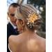 IYOU Bridal Wedding Hair Comb Gold Daisy Flower Headpiece Leaf Bridesmaid Bride Hair Accessories for Women and Girls - Buy Online on GoSupps.com