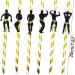 6X Men Party Decorations Rose-Gold Straws Muscle-Man Confetti-Straws Glitter Bachelorette-Party Straw Paper Dancer Straw Glitter Straws Reusable - Buy Online on GoSupps.com