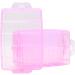 Sooyee 3-Tier Bead Organizer and Storage Container - 30 Compartments for Washi Tape, Toys, Hair Accessories, Nail Art, Fishing Tackle - Pink - Buy Online on GoSupps.com