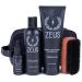 ZEUS Deluxe Beard Wash & Grooming Kit with Travel Toiletry Dopp Bag Natural Beard Oil Beard Wash Combo Beard Brush & Travel Toiletry Bag (Verbena Lime) Verbena Lime with Dopp Bag