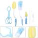 ToddMomy 49-Piece Brushed Pacifier & Bottle Cleaning Set | Infant Milk Lip Cleaner Nozzle & Tongs | Color-Sorted | Perfect for Household Use - Buy Online on GoSupps.com