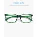 ANRRI Blue Light Blocking Glasses - Lightweight Anti-Eyestrain Eyeglasses for Men & Women - Clear Green Frame - Buy Online on GoSupps.com