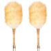 2Pcs Lambswool Duster 15'' Hand Duster Anti-Static Cleaning Duster with Wooden Handle Comfortable Grips Dusting Tools for Ceiling Fans Window Blinds Duster Wool Duster Hand Duster Dusters for Cleanin - Buy Online on GoSupps.com