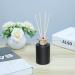 Jizzu Glass Diffuser Bottles - 4PC 100ml Black Reed Diffuser Set with Replacement Sticks for DIY Fragrance Vases | Premium Quality - Buy Online on GoSupps.com