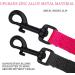 DOYOO 2 Pack Puppy Dog & Cat Leash Set with Collar Hook - Strong & Durable Leashes | Includes Collapsible Pet Bowl | Small & Medium Dogs | Black & Pink - Buy Online on GoSupps.com